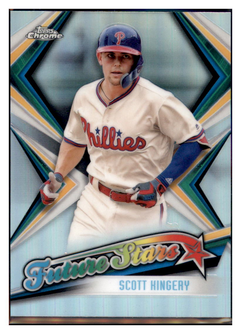 2019 Topps Chrome Scott Kingery Future Stars Philadelphia Phillies #FS-17 Baseball
card CBT1A simple Xclusive Collectibles