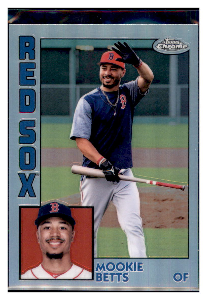 2019 Topps Chrome Mookie Betts    Boston Red Sox #84TC-20 Baseball
  card   CBT1A simple Xclusive Collectibles