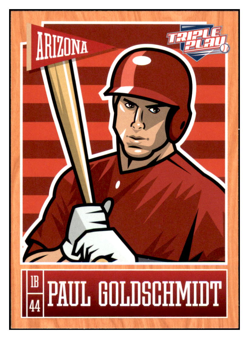 2013 Panini Triple Play Paul
  Goldschmidt    Arizona Diamondbacks #3
  Baseball card   CBT1A simple Xclusive Collectibles