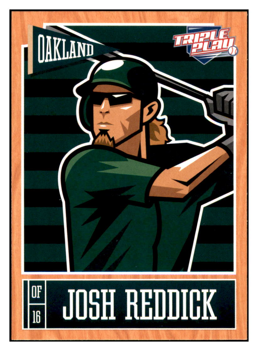 2013 Panini Triple Play Josh Reddick    Oakland Athletics #61 Baseball card   CBT1A simple Xclusive Collectibles