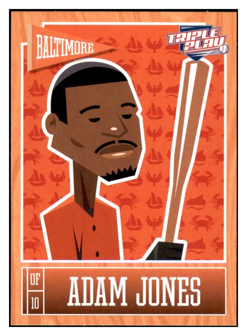 2013 Panini Triple Play Adam Jones    Baltimore Orioles #7 Baseball card   CBT1A simple Xclusive Collectibles