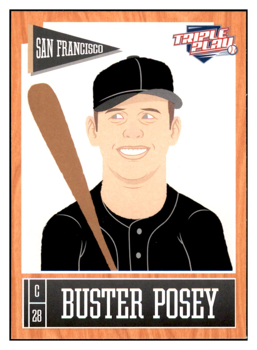 2013 Panini Triple Play Buster Posey San Francisco Giants #69 Baseball
card CBT1A simple Xclusive Collectibles