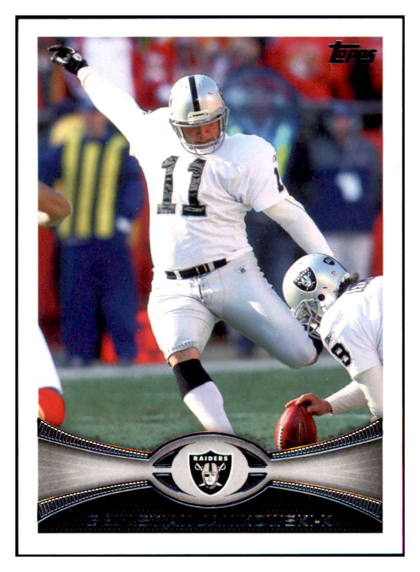 2012 Topps Sebastian Janikowski    Oakland Raiders #86 Football card   CBT1A simple Xclusive Collectibles