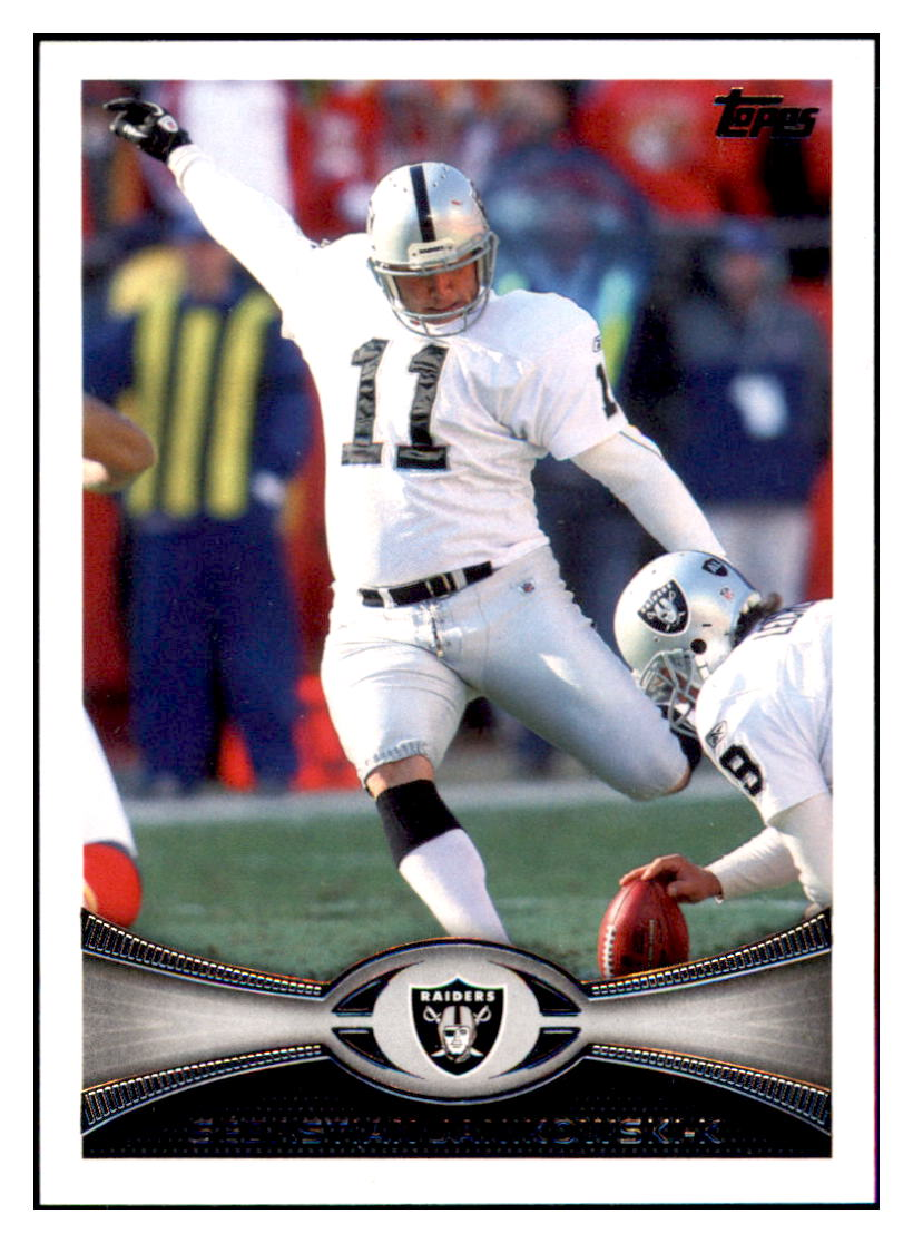 2012 Topps Sebastian Janikowski    Oakland Raiders #86 Football card   CBT1A simple Xclusive Collectibles   