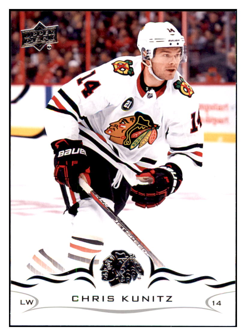 2018 Upper Deck Chris Kunitz Chicago Blackhawks #295 Hockey card CBT1A simple Xclusive Collectibles