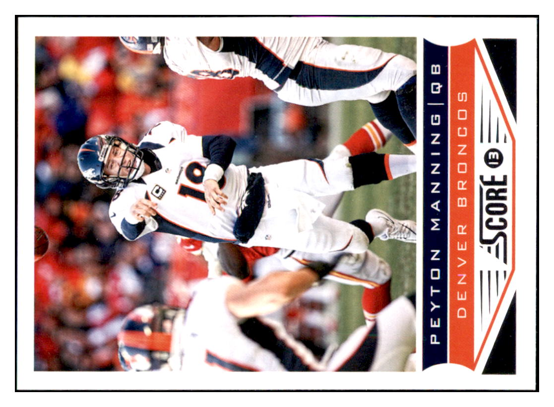 2013 Score Peyton Manning Denver Broncos #61 Football card CBT1A simple Xclusive Collectibles