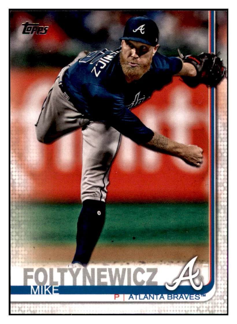 2019 Topps Mike Foltynewicz Atlanta Braves #387a Baseball card CBT1A simple Xclusive Collectibles