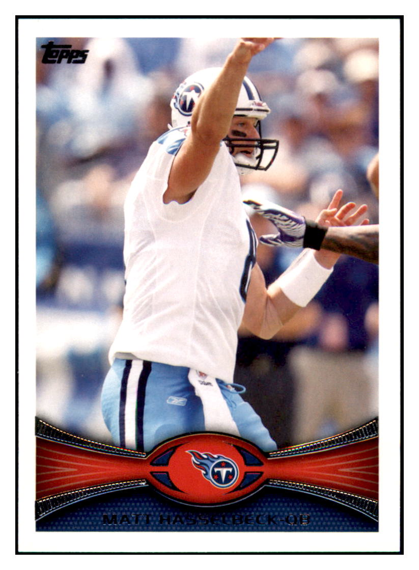 2012 Topps Matt Hasselbeck    Tennessee Titans #347 Football card   CBT1A simple Xclusive Collectibles   