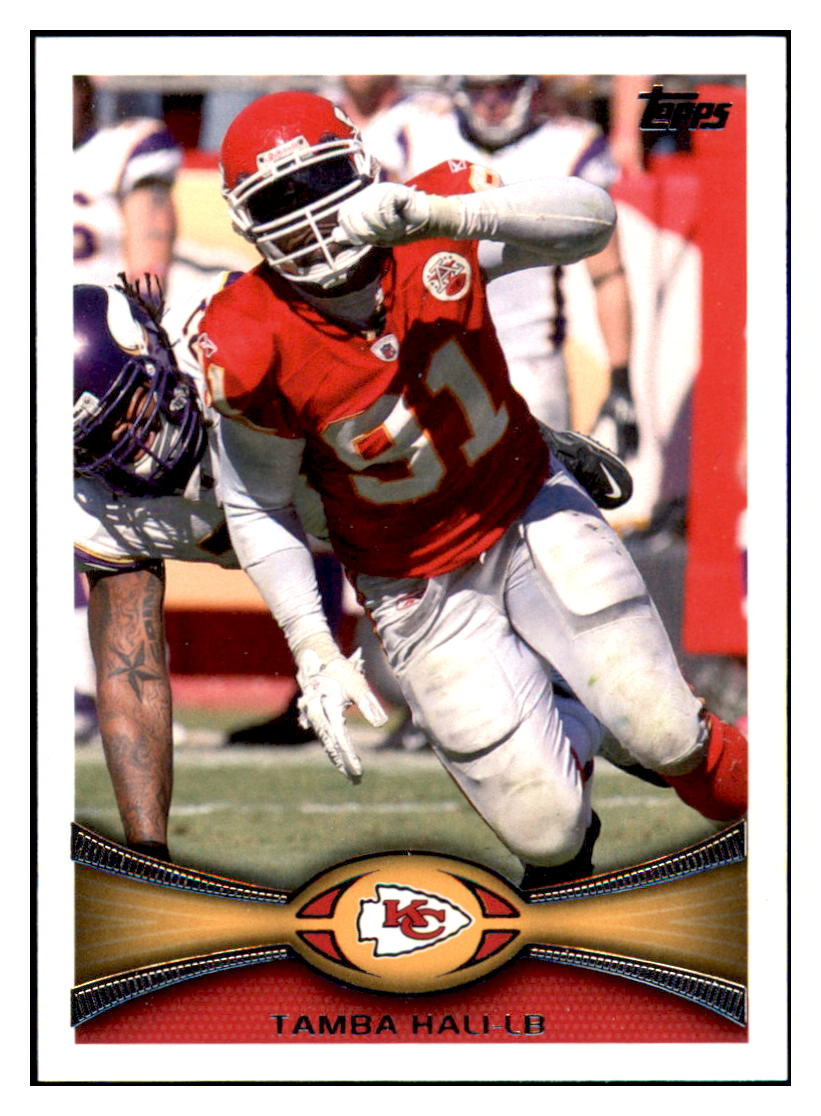 2012 Topps Tamba Hali    Kansas City Chiefs #41 Football card   CBT1A simple Xclusive Collectibles