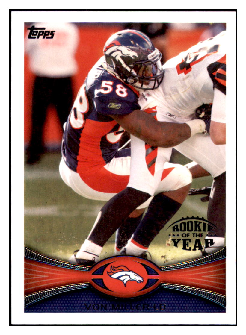 2012 Topps Von Miller    Denver Broncos #148 Football card   CBT1A simple Xclusive Collectibles   