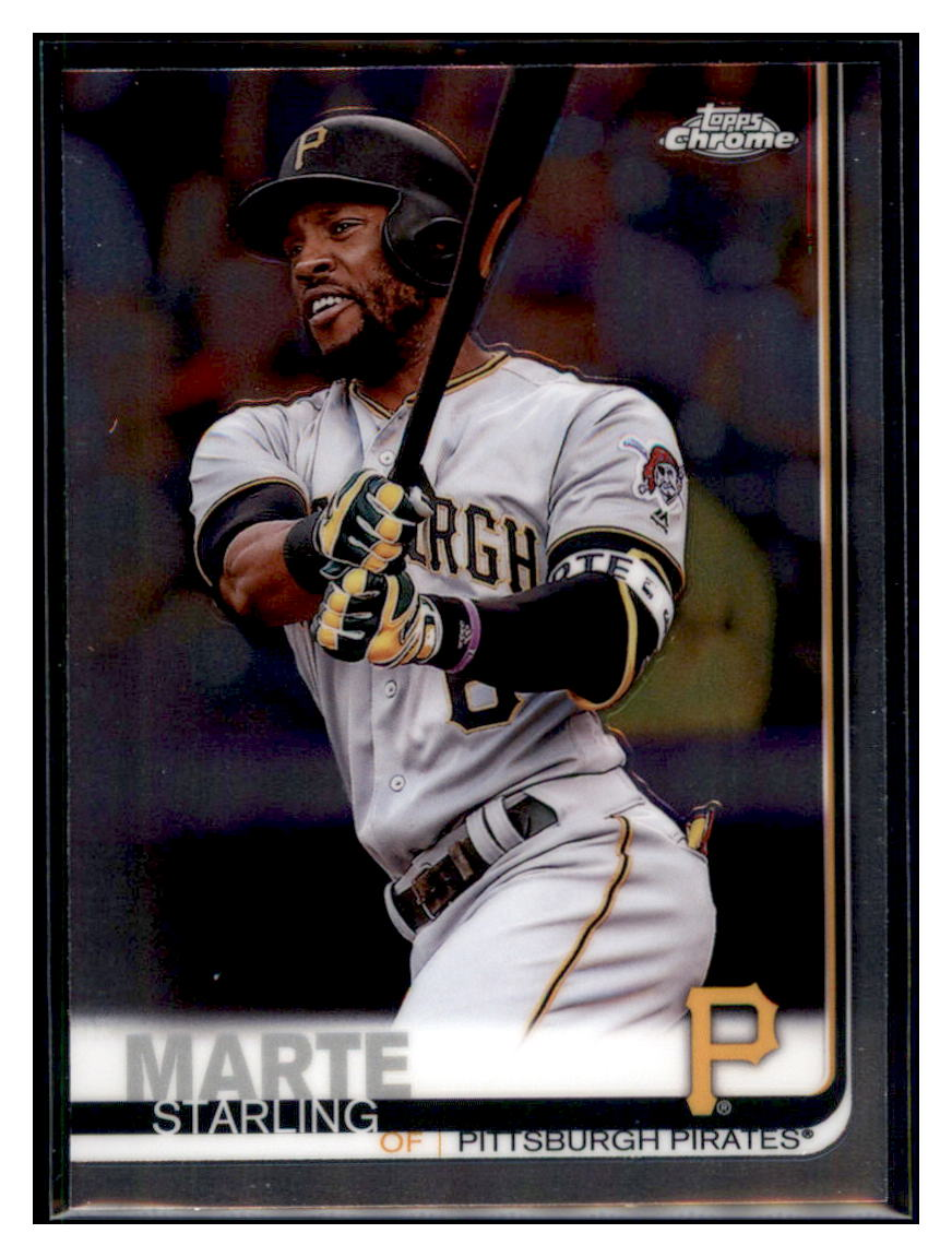 2019 Topps Chrome Starling Marte    Pittsburgh Pirates #18 Baseball card   CBT1A simple Xclusive Collectibles