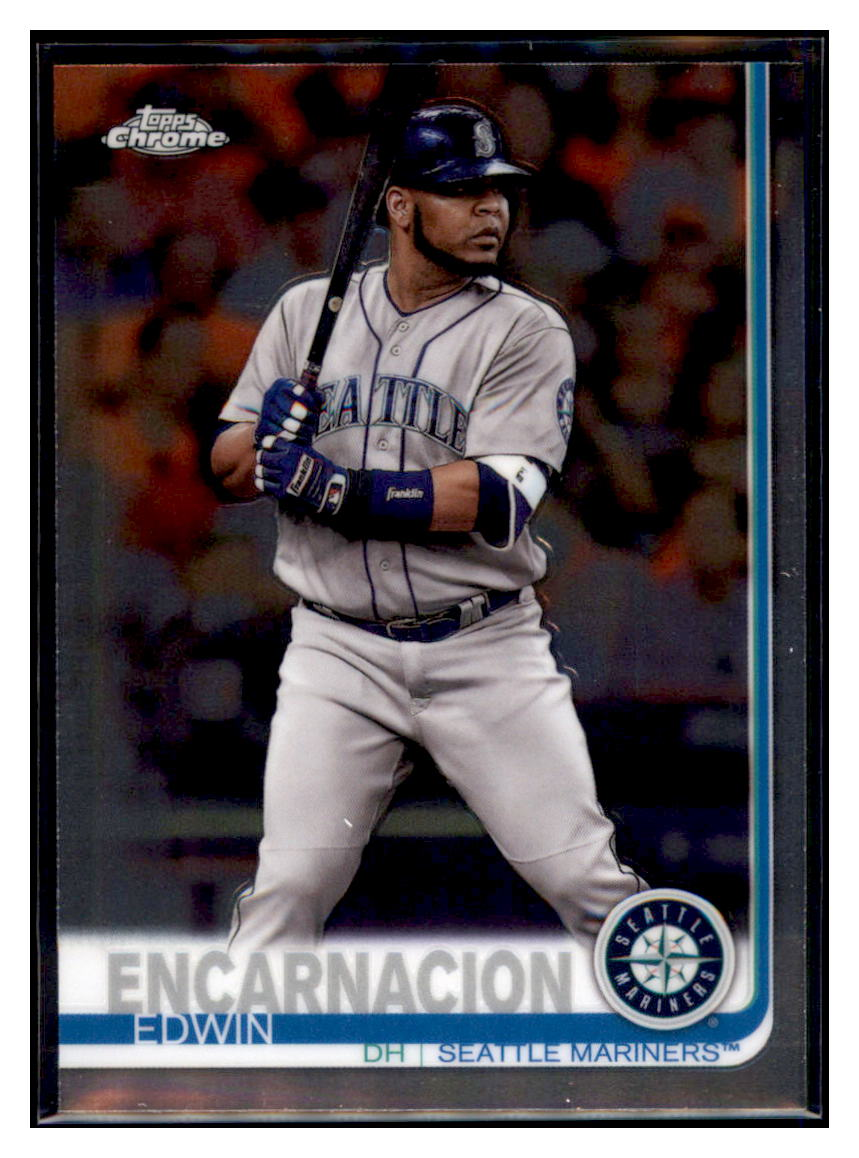2019 Topps Chrome Edwin Encarnacion    Seattle Mariners #101 Baseball card   CBT1A simple Xclusive Collectibles