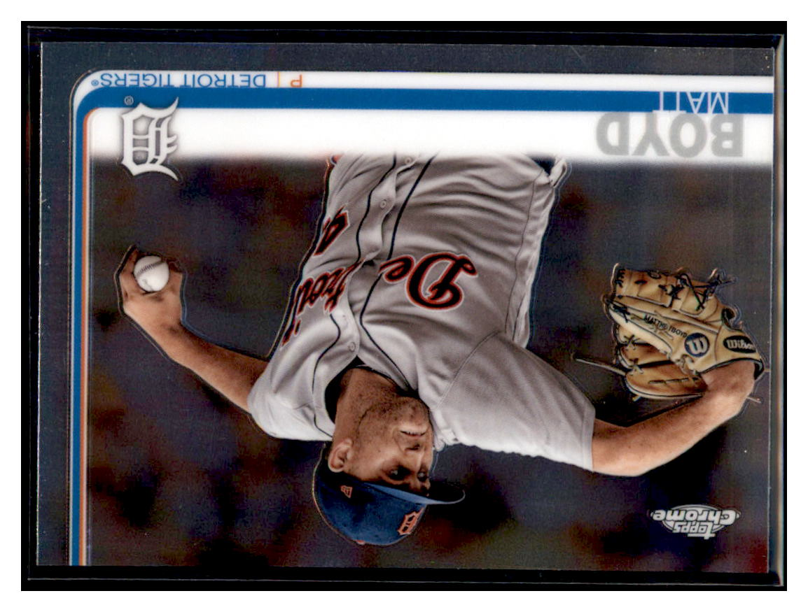 2019 Topps Chrome Matt Boyd Detroit Tigers #83 Baseball card CBT1A simple Xclusive Collectibles