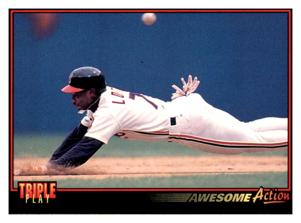 1993 Triple Play Kenny Lofton    Cleveland Indians #144 Baseball card   CBT1A simple Xclusive Collectibles
