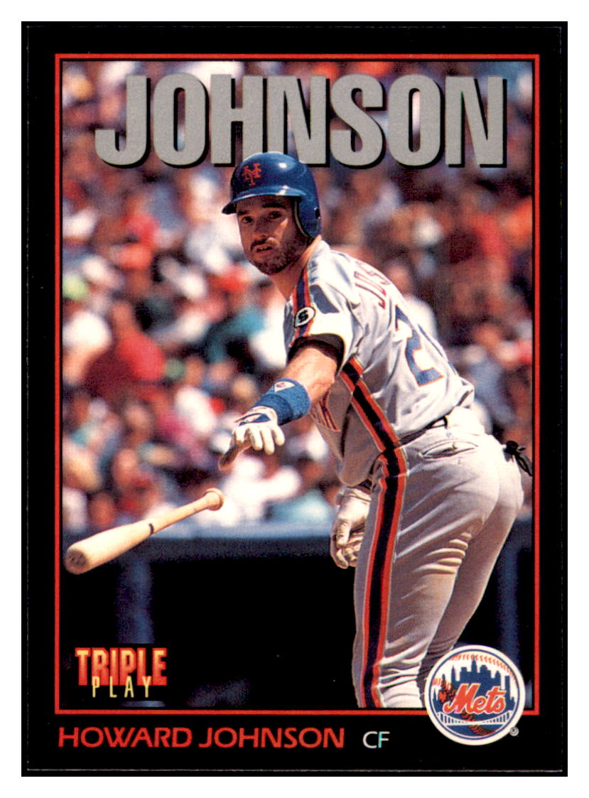 1993 Triple Play Howard Johnson    New York Mets #86 Baseball card   CBT1A simple Xclusive Collectibles