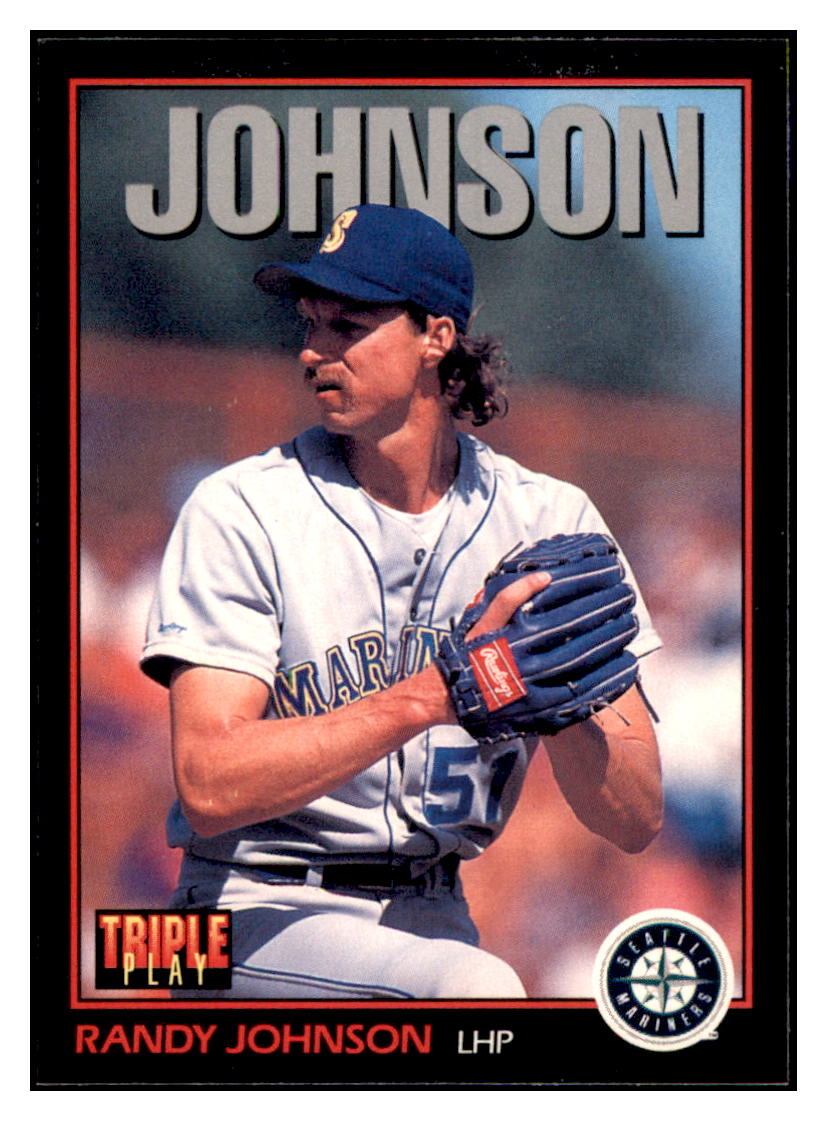1993 Triple Play Randy Johnson Seattle Mariners #167 Baseball card CBT1A simple Xclusive Collectibles