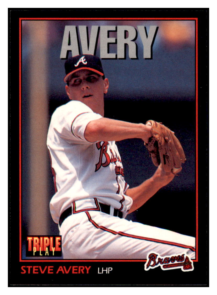 1993 Triple Play Steve Avery    Atlanta Braves #30 Baseball card   CBT1A simple Xclusive Collectibles