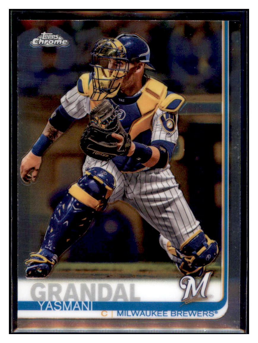 2019 Topps Chrome Update Edition Yasmani
  Grandal    Milwaukee Brewers #17
  Baseball card   CBT1A simple Xclusive Collectibles   