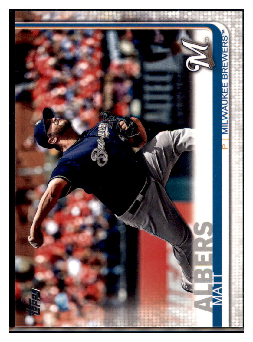 2019 Topps Update Matt Albers    Milwaukee Brewers #US32 Baseball
  card   CBT1A simple Xclusive Collectibles