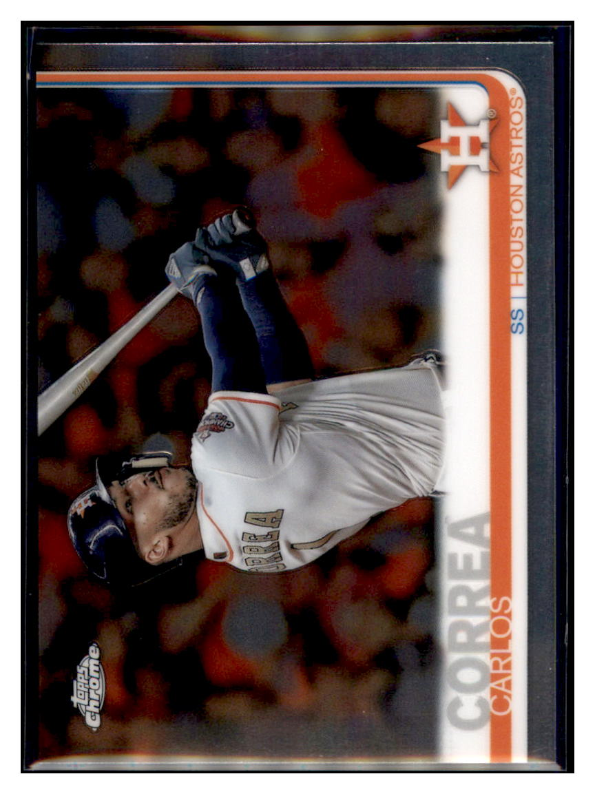 2019 Topps Chrome Carlos Correa Houston Astros #64 Baseball card CBT1A_1a simple Xclusive Collectibles