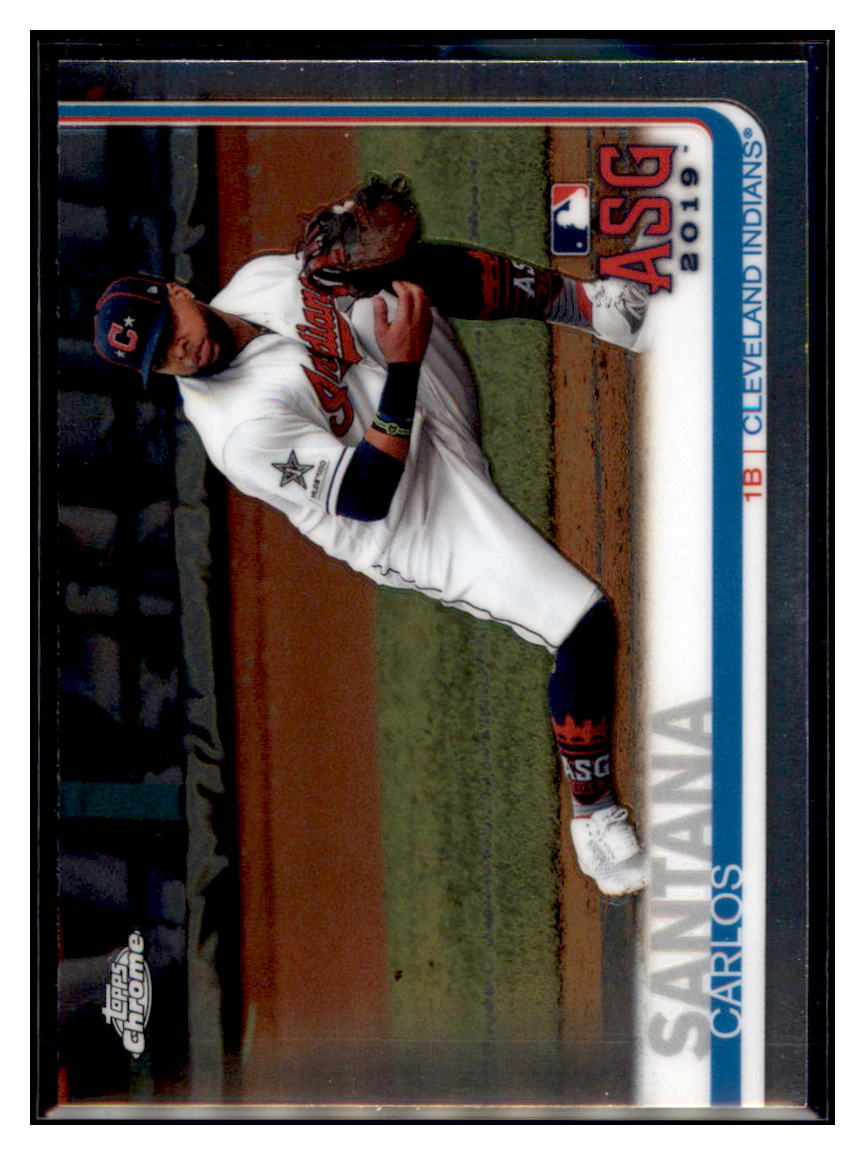 2019 Topps Chrome Update Edition Carlos
Santana Cleveland Indians #68
Baseball card CBT1A simple Xclusive Collectibles