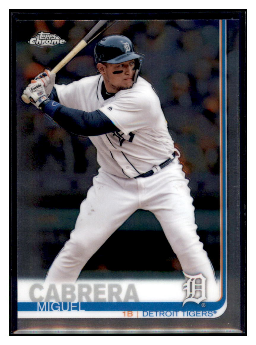 2019 Topps Chrome Miguel Cabrera Detroit Tigers #115 Baseball card