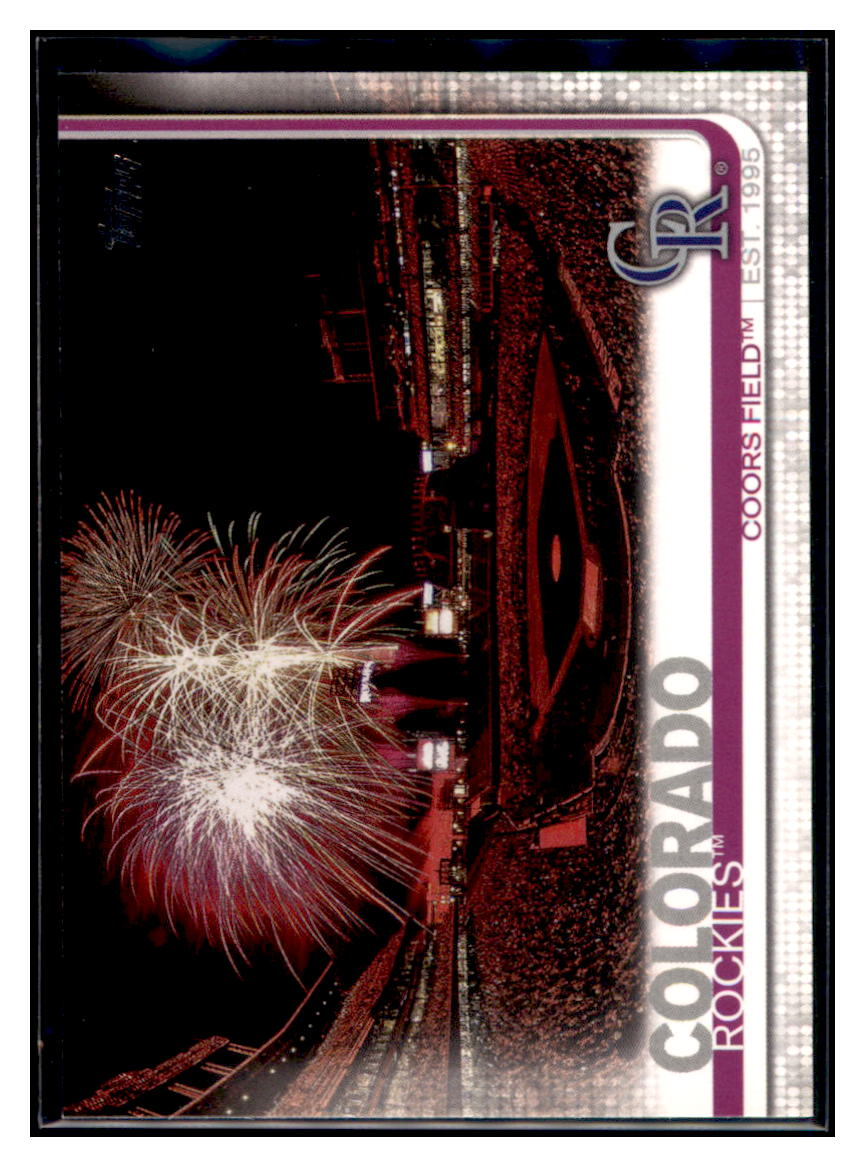 2019 Topps Coors Field    Colorado Rockies #604 Baseball card   CBT1A simple Xclusive Collectibles