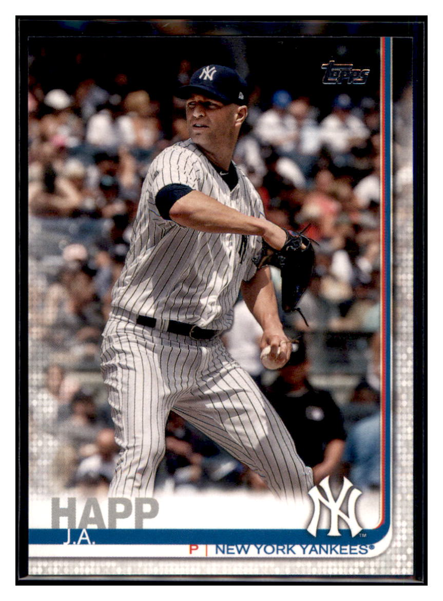 2019 Topps J.A. Happ New York Yankees #481 Baseball card CBT1A simple Xclusive Collectibles