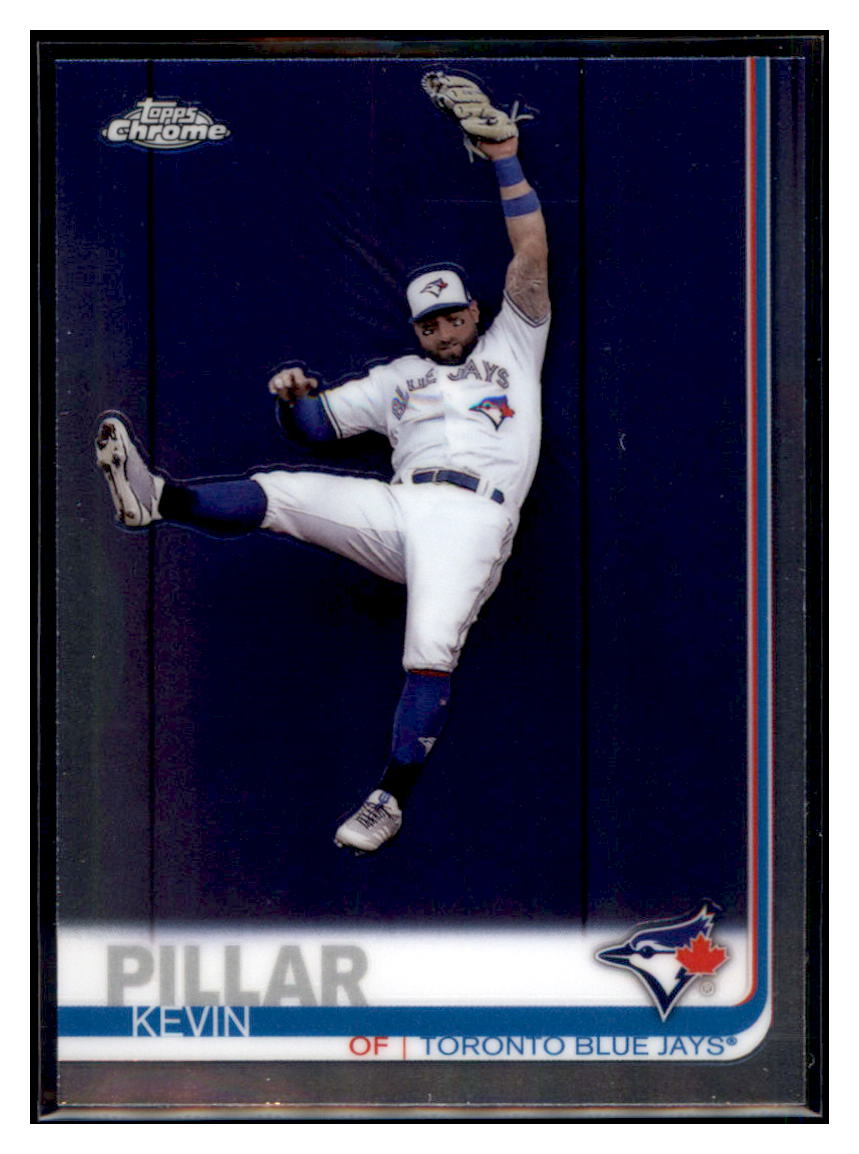 2019 Topps Chrome Kevin Pillar Toronto Blue Jays #137 Baseball card CBT1A_1a simple Xclusive Collectibles