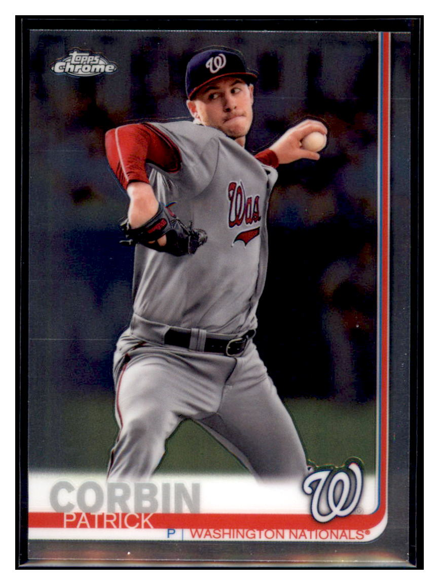 2019 Topps Chrome Patrick Corbin Washington Nationals #163 Baseball
card CBT1A simple Xclusive Collectibles