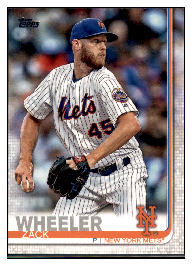 2019 Topps Zack Wheeler    New York Mets #371 Baseball card   CBT1A simple Xclusive Collectibles
