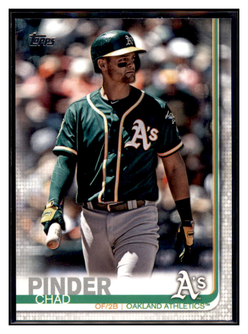 2019 Topps Chad Pinder Oakland Athletics #524 Baseball card CBT1A simple Xclusive Collectibles