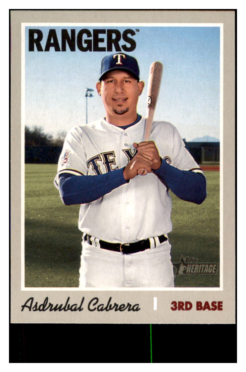 2019 Topps Heritage Asdrubal
Cabrera Baseball card CBT1B simple Xclusive Collectibles
