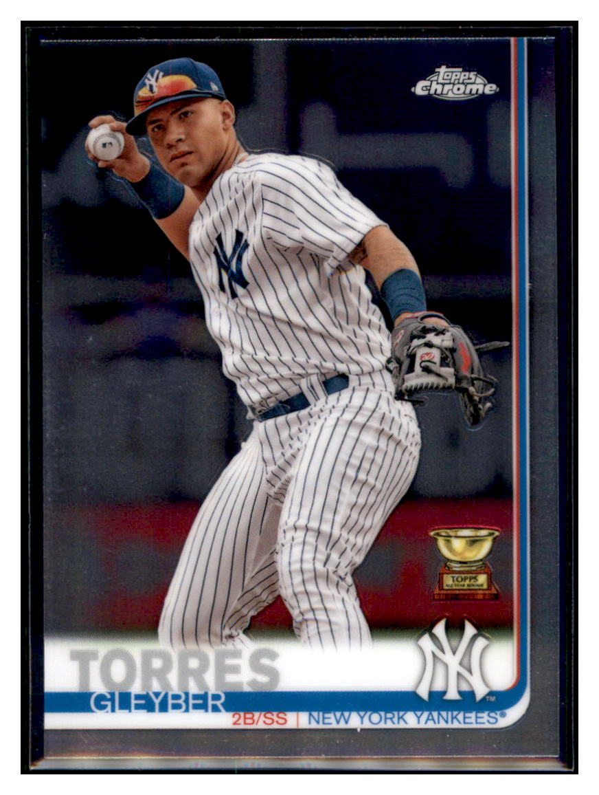 2019 Topps Chrome Gleyber
Torres ASR Baseball card CBT1B simple Xclusive Collectibles