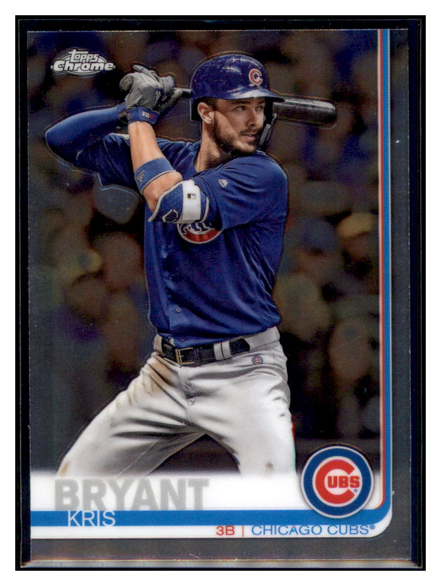 2019 Topps Chrome Kris
Bryant Baseball card CBT1B simple Xclusive Collectibles