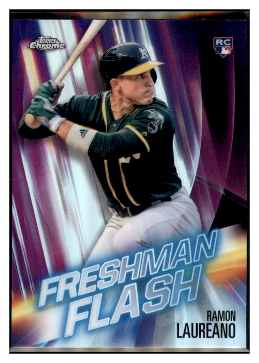2019 Topps Chrome Ramon
Laureano Freshman Flash Baseball card
CBT1B simple Xclusive Collectibles
