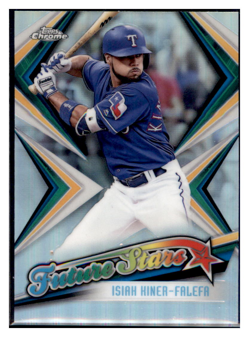 2019 Topps Chrome Isiah
Kiner-Falefa Future Stars Baseball
card CBT1B simple Xclusive Collectibles