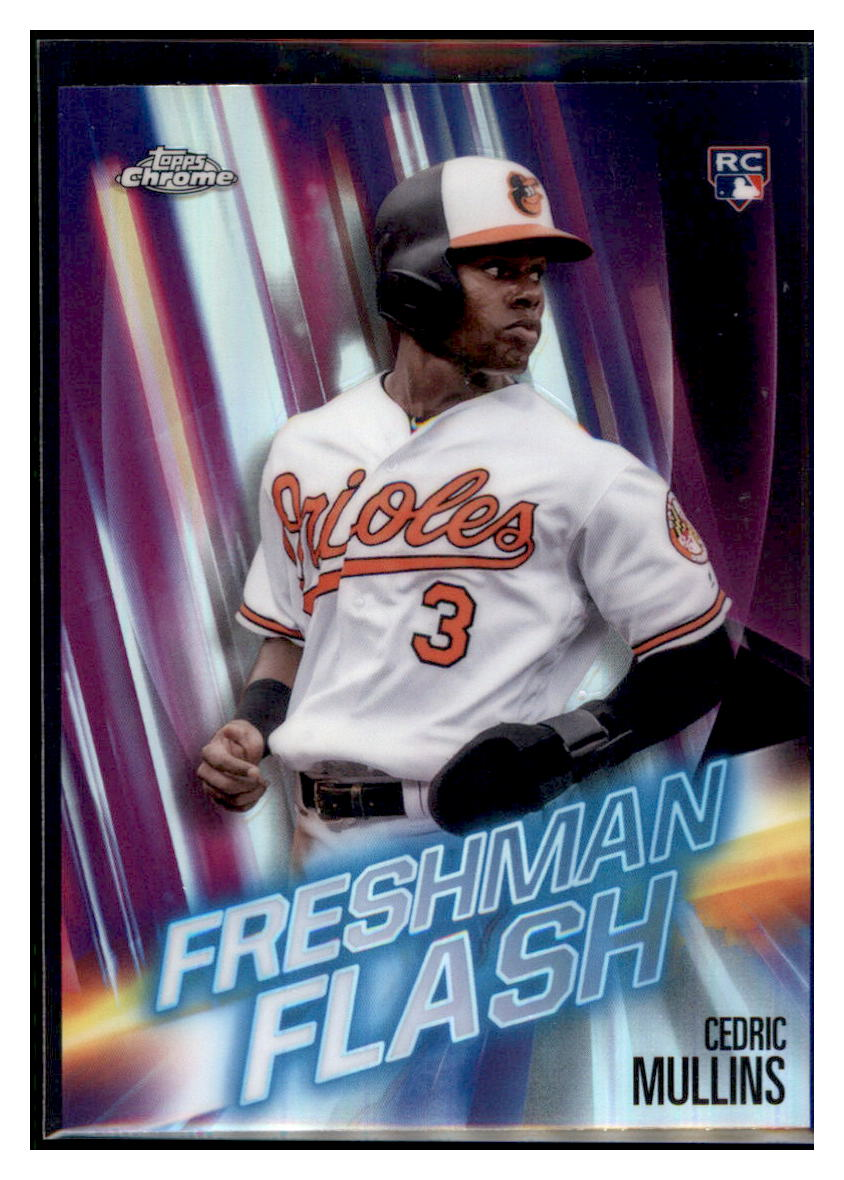 2019 Topps Chrome Cedric
Mullins Freshman Flash Baseball card
CBT1B simple Xclusive Collectibles