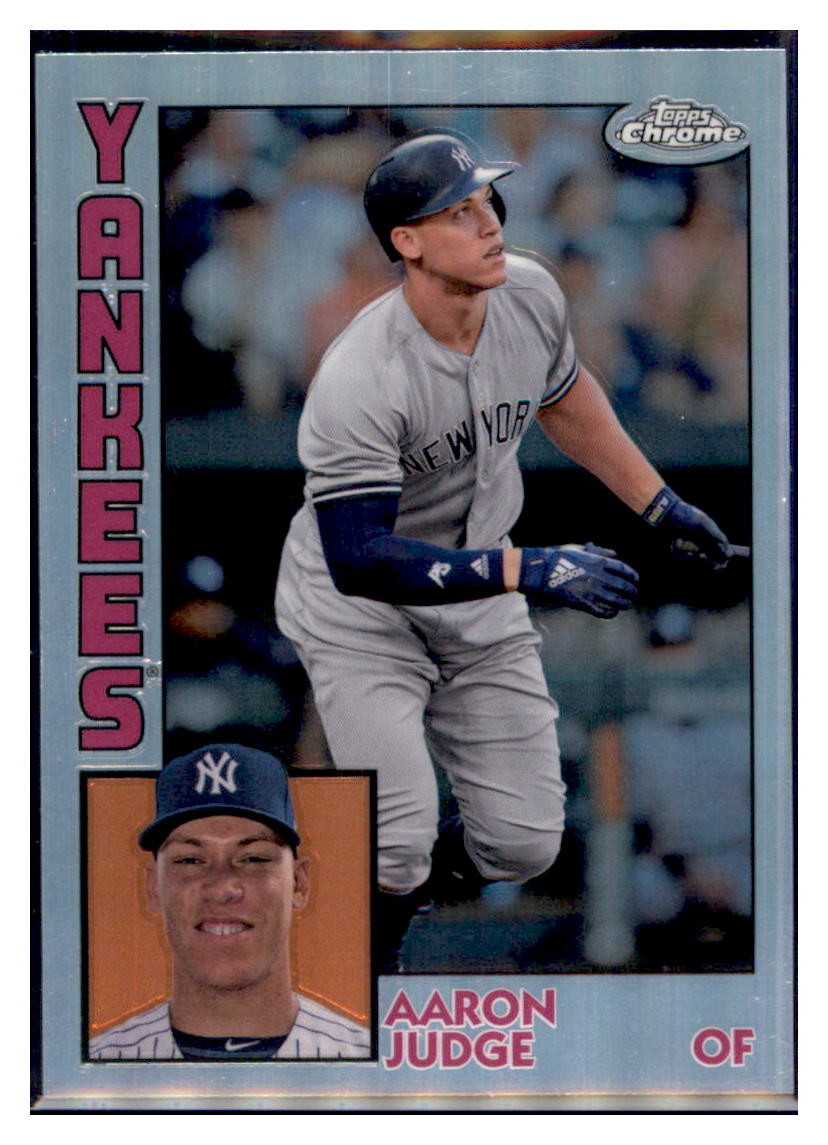 2019 Topps Chrome Aaron
Judge 1984 Topps Baseball Baseball
card CBT1B simple Xclusive Collectibles