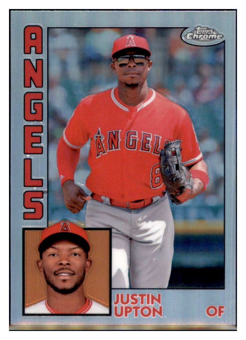 2019 Topps Chrome Justin
Upton 1984 Topps Baseball Baseball
card CBT1B simple Xclusive Collectibles
