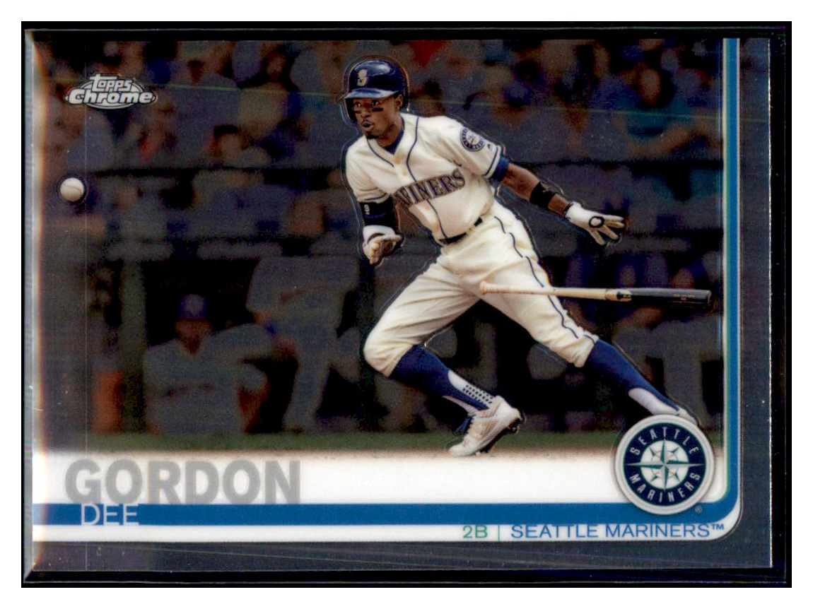 2019 Topps Chrome Dee
Gordon Baseball card CBT1B simple Xclusive Collectibles