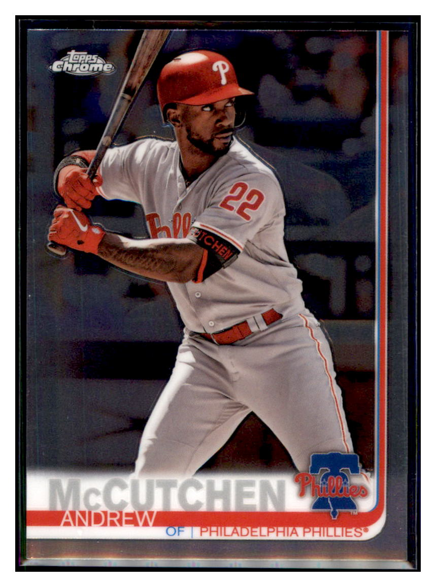 2019 Topps Chrome Andrew
McCutchen Baseball card CBT1B simple Xclusive Collectibles