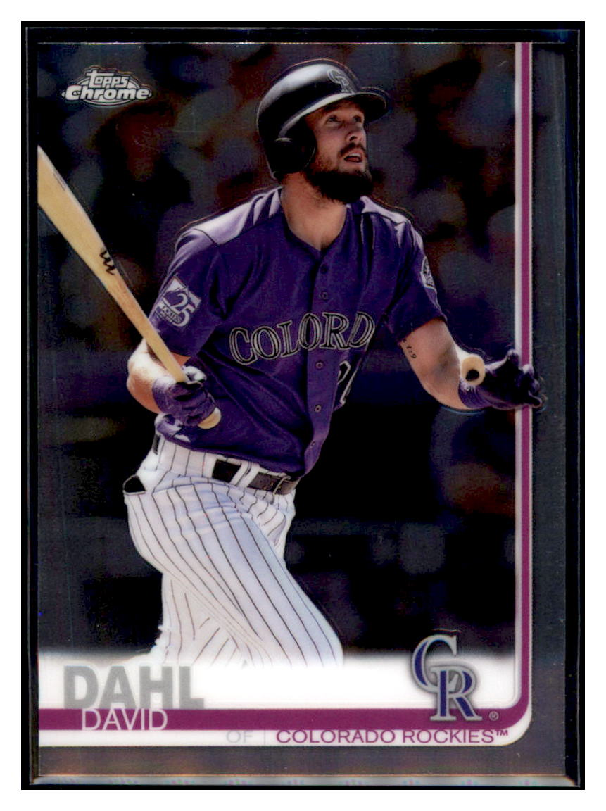 2019 Topps Chrome David
Dahl Baseball card CBT1B simple Xclusive Collectibles