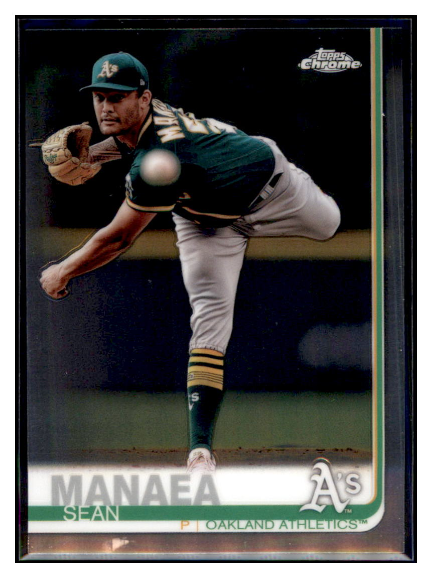 2019 Topps Chrome Sean
  Manaea   Baseball card CBT1B simple Xclusive Collectibles