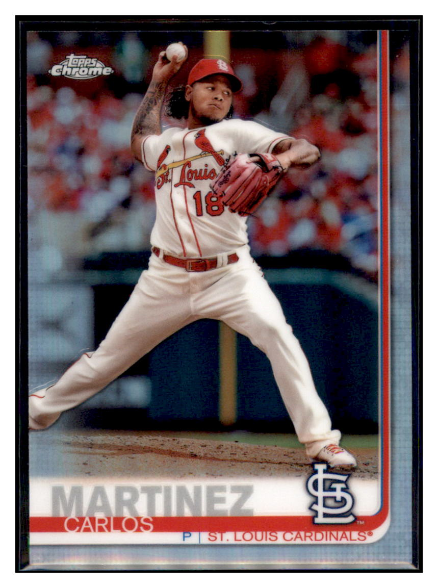 2019 Topps Chrome Carlos
  Martinez   Baseball card CBT1B simple Xclusive Collectibles