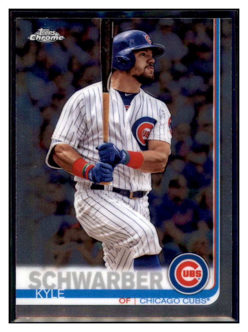 2019 Topps Chrome Kyle
Schwarber Baseball card CBT1B_1b simple Xclusive Collectibles