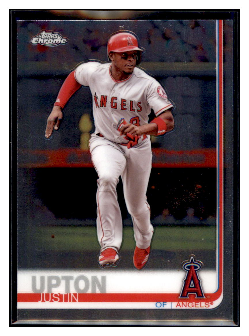 2019 Topps Chrome Justin
  Upton   Baseball card CBT1B simple Xclusive Collectibles   