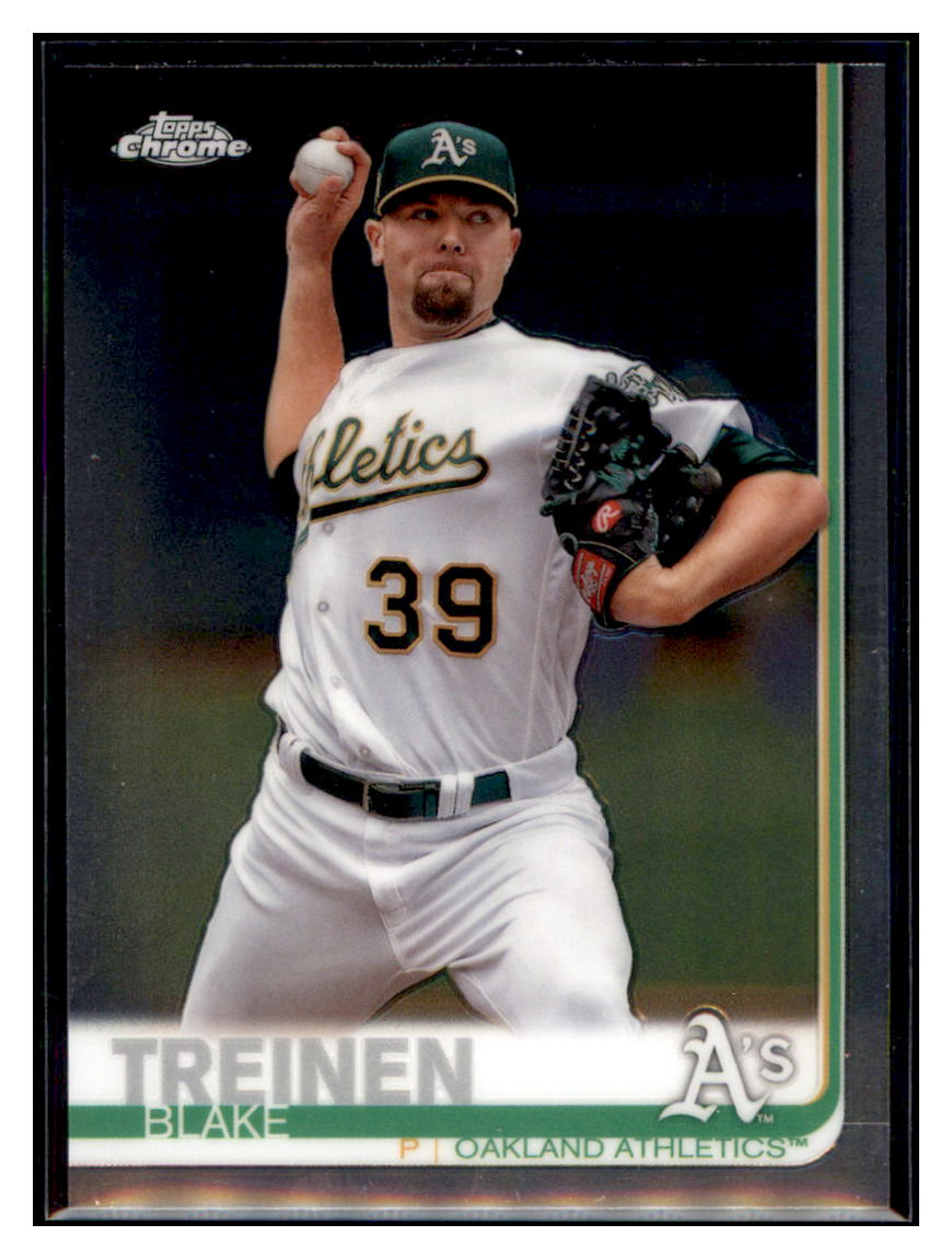 2019 Topps Chrome Blake
  Treinen   Baseball card CBT1B simple Xclusive Collectibles