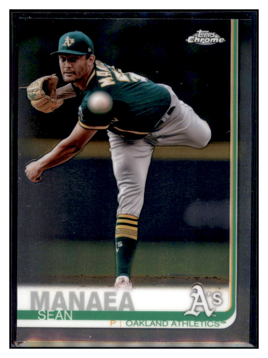 2019 Topps Chrome Sean
  Manaea   Baseball card CBT1B simple Xclusive Collectibles