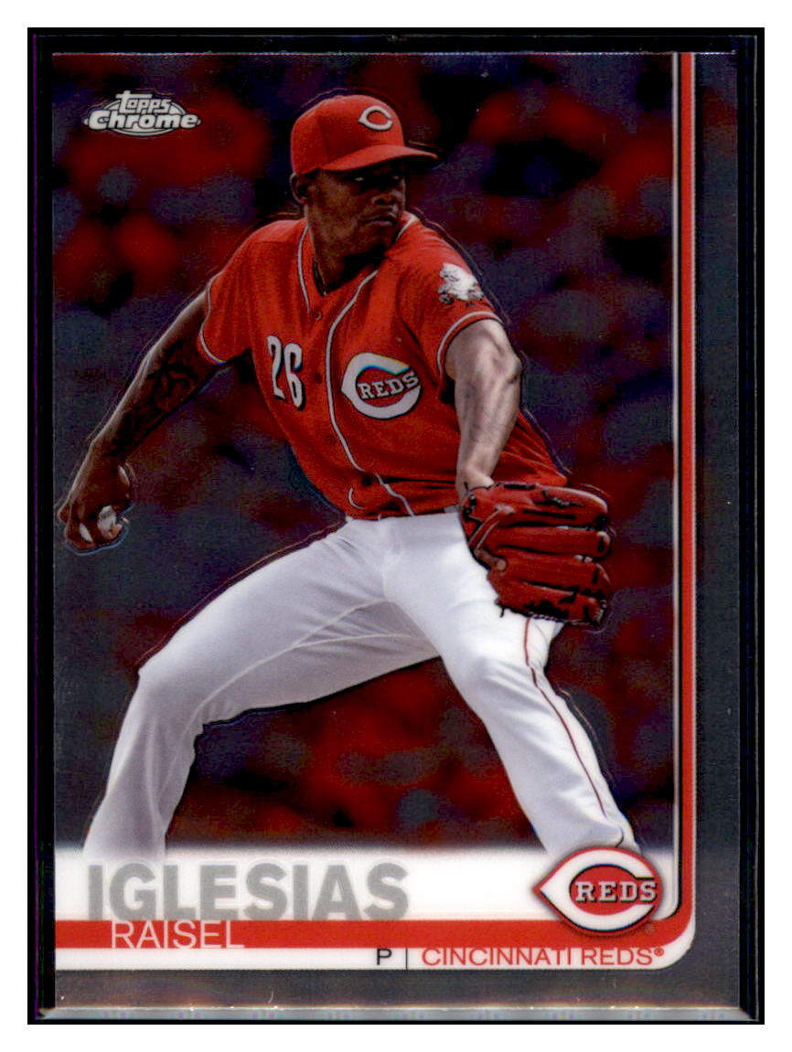 2019 Topps Chrome Raisel
Iglesias Baseball card CBT1B simple Xclusive Collectibles